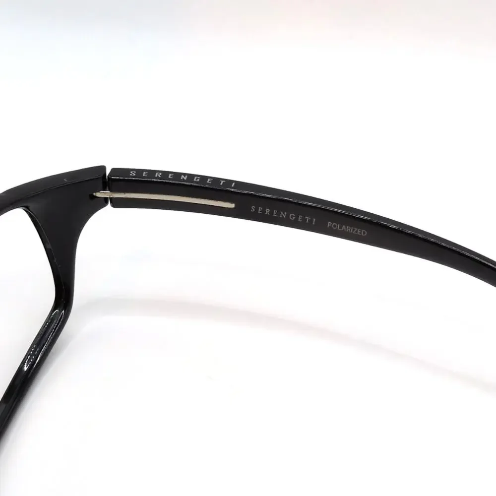 Serengeti Pisa Drivers Sunglasses Shiny Black - Frames Only - 6823